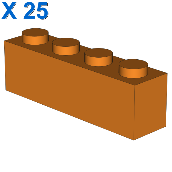 BRICK 1X4 X 25