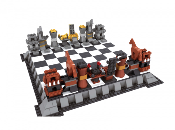 Chess board with figures