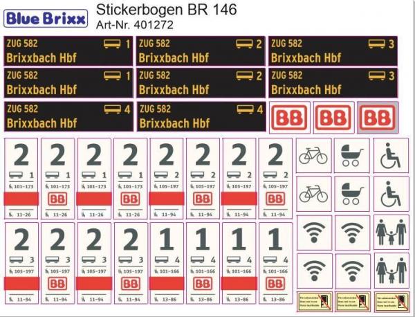 Stickerbogen BR 146