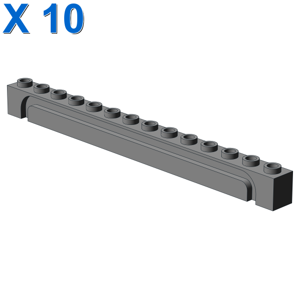 BRICK 1X14 W. GROOVE X 10