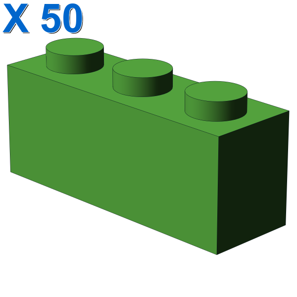 BRICK 1X3 X 50